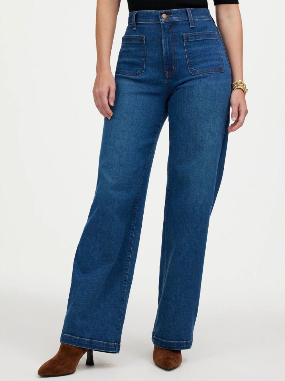 Madewell Curvy Emmett Wide-Leg Jean: Patch Pocket Edition 29
